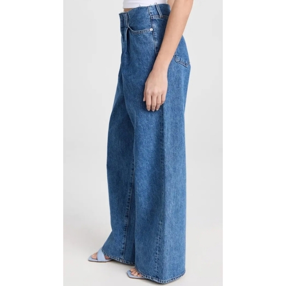 SLVRLAKE Taylor Wide Leg Pleated Jeans Size 29 In Sweet Memory - Picture 2 of 14